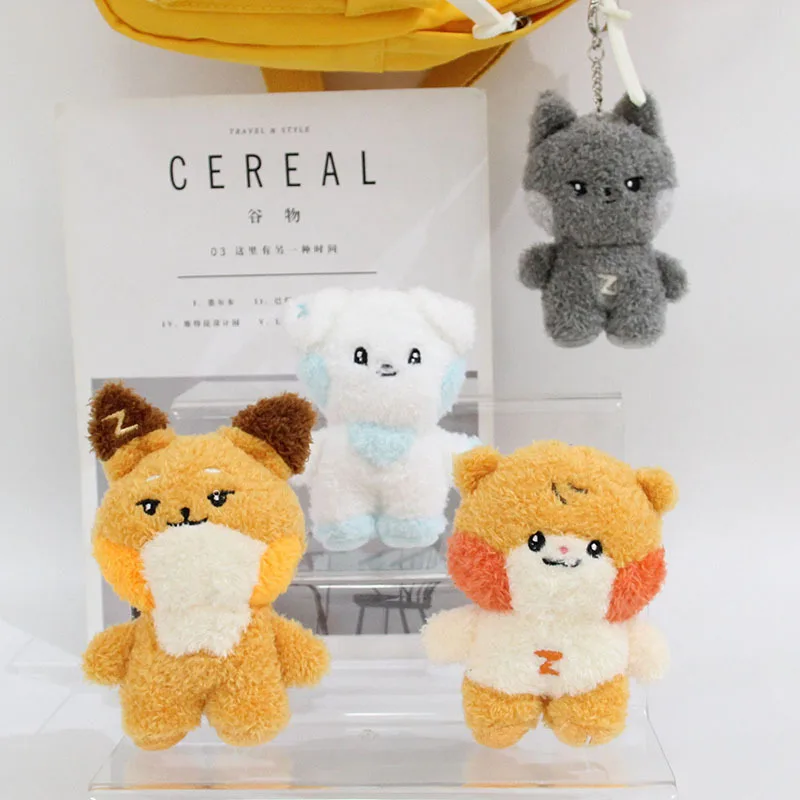 New Kpop ZB1 Doll Filling PP Cotton Soft Short Plush Toy ZERONI Cartoon Cute Dog Cat Rabbit Doll Keychain ZEROBASEONE Fans Gift