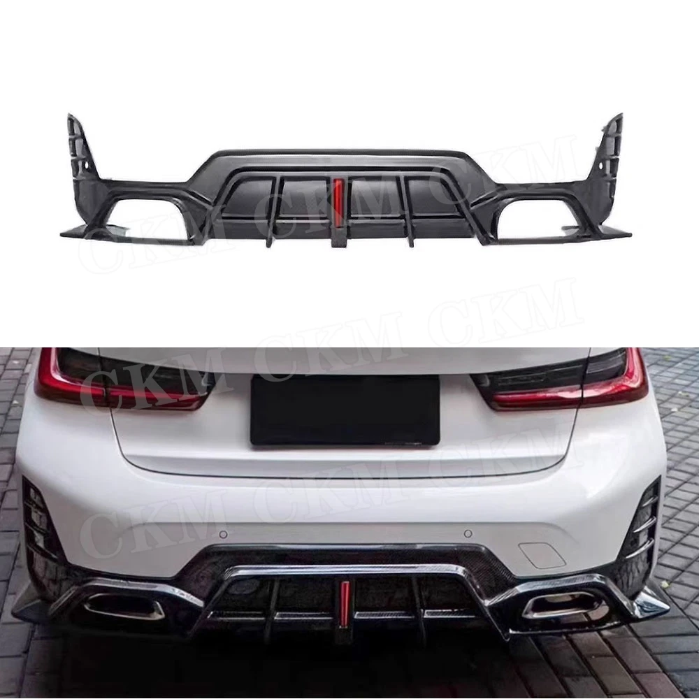 Rear Bumper Spoiler Rear Lip Rear Spoiler For BMW G20 M3 CMST Sport 2023+ C Style Dry Carbon Fiber Body Kits Spoiler Guard FRP