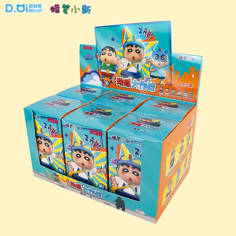 

Kawaii карандаш Шин Чан динамическая боевая игра модная слепая коробка мультяшное украшение автомобиля аксессуары для рабочего стола маленькие подарки на день рождения