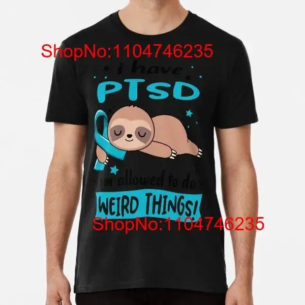 PTSD Awareness Funny I have i'm allowed to do T Shirt S 5XL vintage Washed Comfortable Stylish Unisex Versatile Soft Slightly