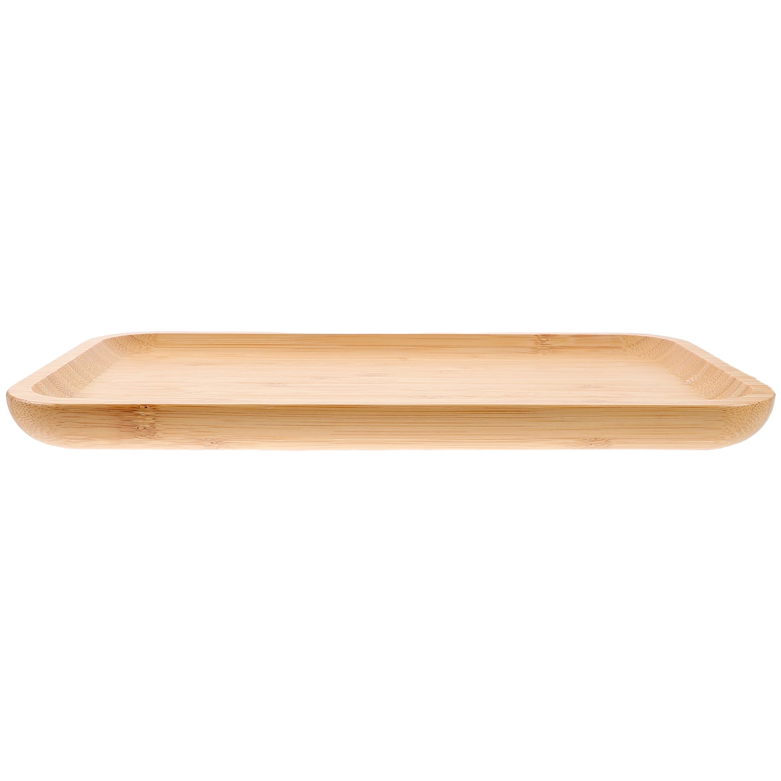 

1pc Bamboo Serving Tray Rectangular Smooth No Burrs Chic Rustic Design For Picnic Kitchen Restaurant Party Fruit Plate Coffee