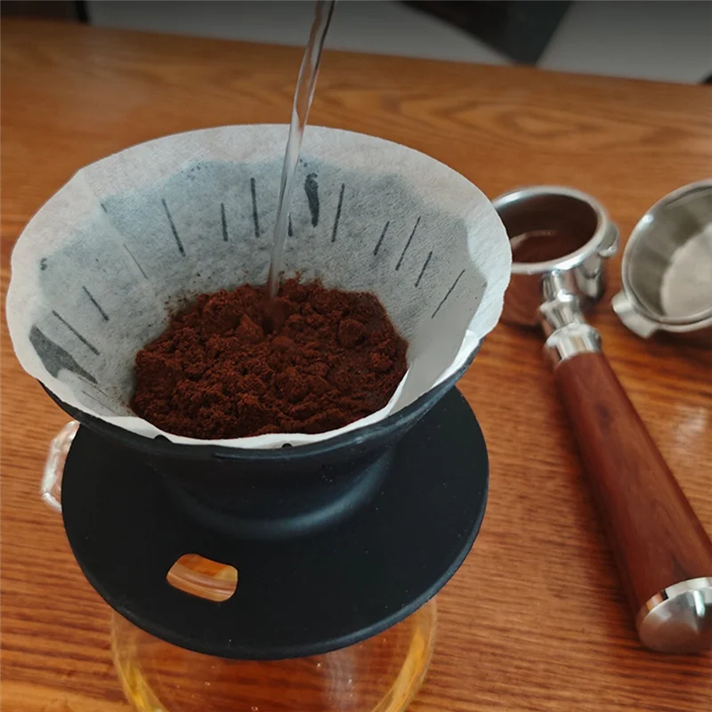 X11A Pour Over Coffee Dripper Filter Silicone Camping Coffee Filter For Travel Camping Office Hom Coffee Accessories Green