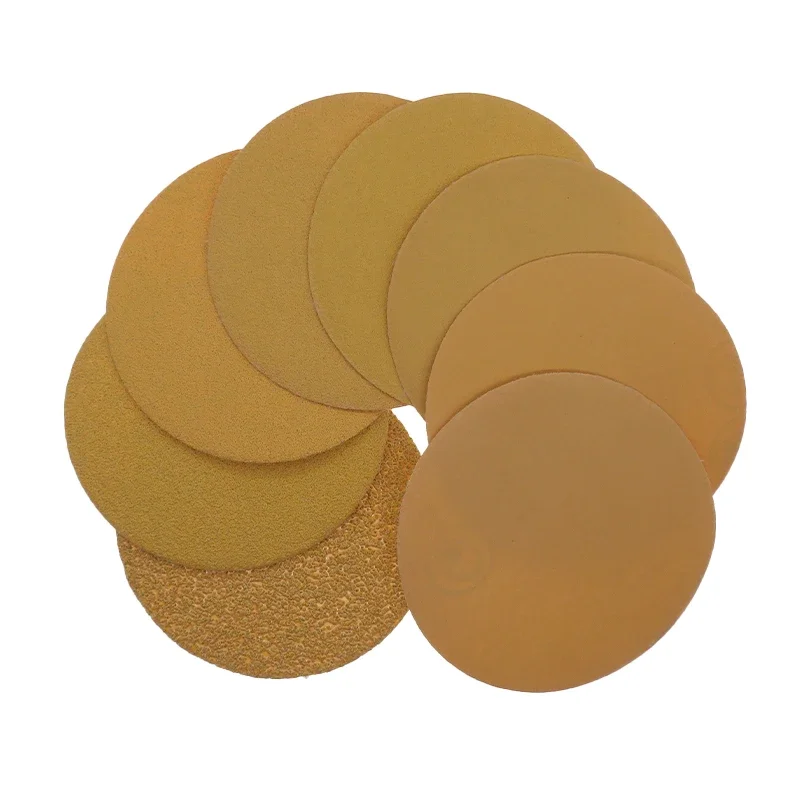 3-inch yellow sandpaper polishing, self-adhesive sandpaper, furniture paint polishing, sanding paper, plush sandpaper 399A