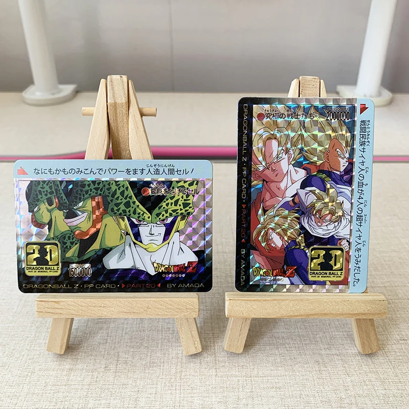 2 قطعة/المجموعة 59X86 مللي متر Diy لعبة دراغون بول Pp20 فيغيتا Iv خلية جمع بطاقة نسخة نسخة الكلاسيكية شبكة فلاش أنيمي بطاقة هدية #2
