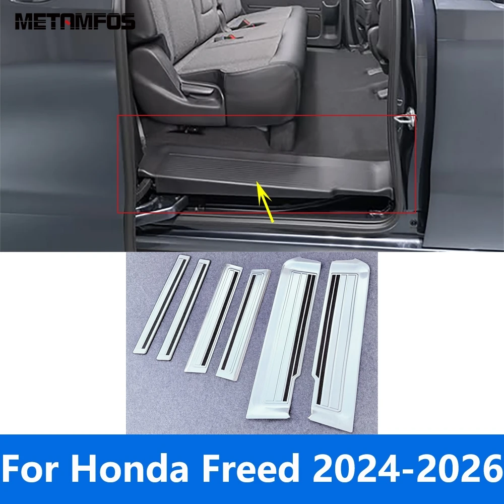 

Для Honda Freed 2024 2025 2026, внутренняя наружная накладка на порог из нержавеющей стали, накладка на порог, приветственная педаль, защита входа, автомобильные аксессуары
