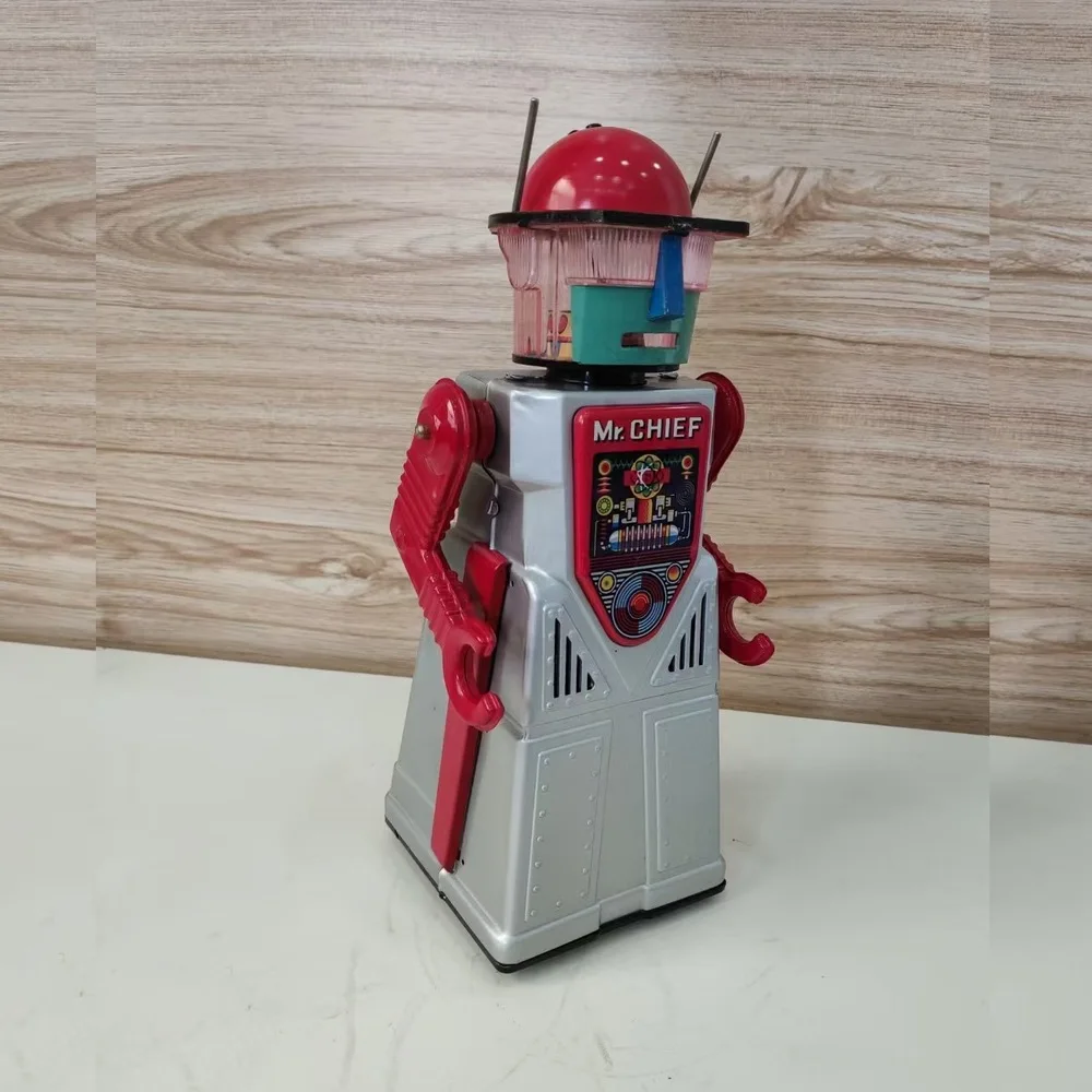 TR2054 Gonna a sbuffo elettrica Robot Post-80s Tin Retro Collezione nostalgica Giocattolo Regalo creativo per le vacanze
