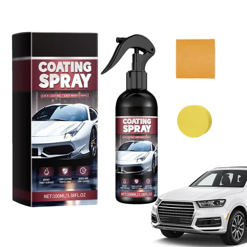 

Car Coating Agent Nano Quick Polish Protective Coating Agent Rapid Spray Wax Paint Sealant Polish Kit For Metal Paints Wheels