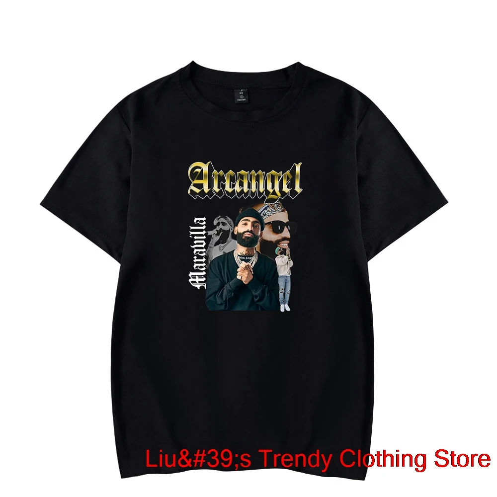 Arcangel T-shirts 2023 Just In Time World Tour Merch Print Tee Unisex Casual HipHop Style Short Sleeve Top