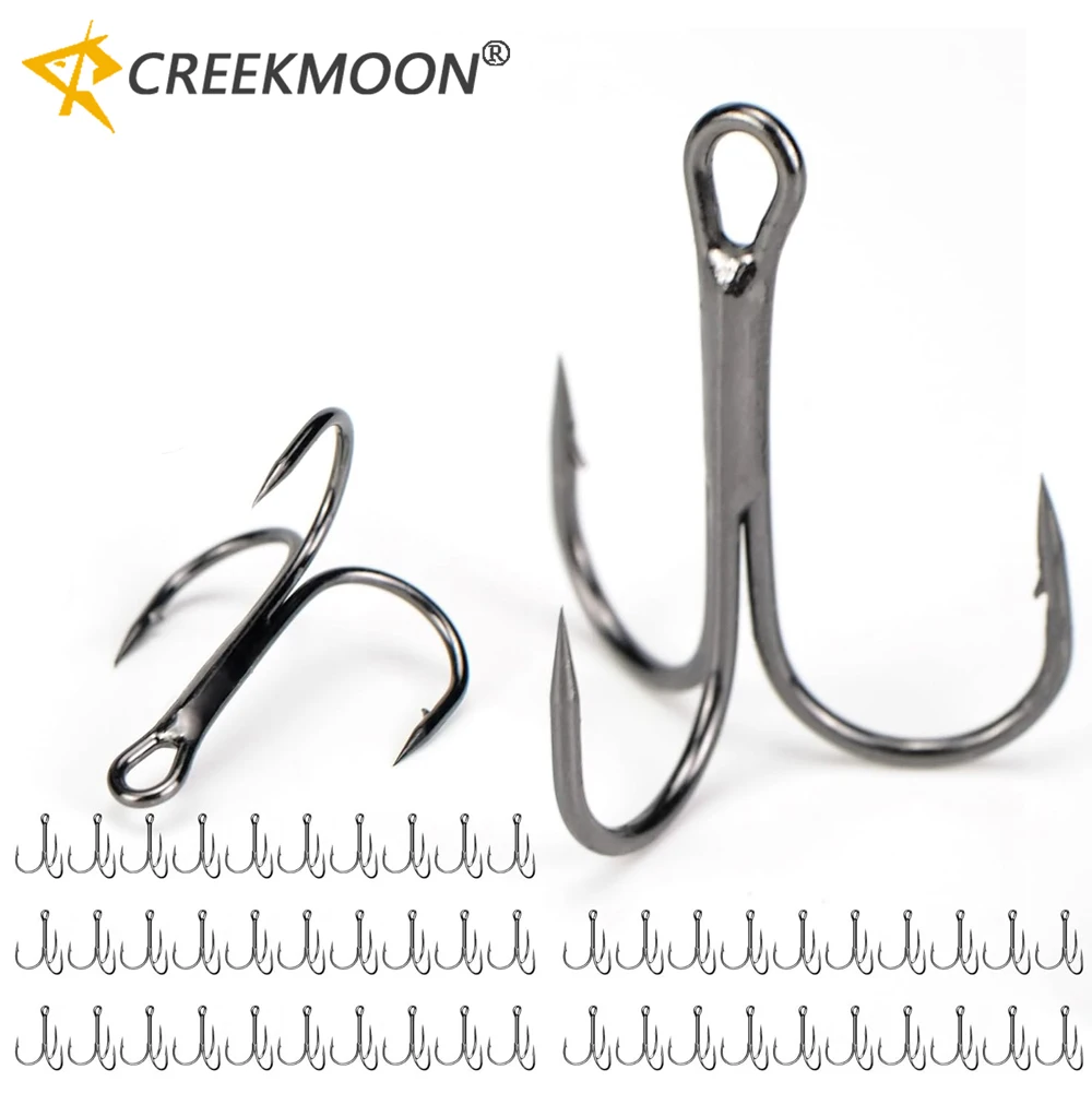 

Wholesale 500pcs/lot Fishing Treble Hooks High Carbon Steel Super Sharp Anchor Hook 14-3/0# Triple for Sea Lure Tackle Saltwater