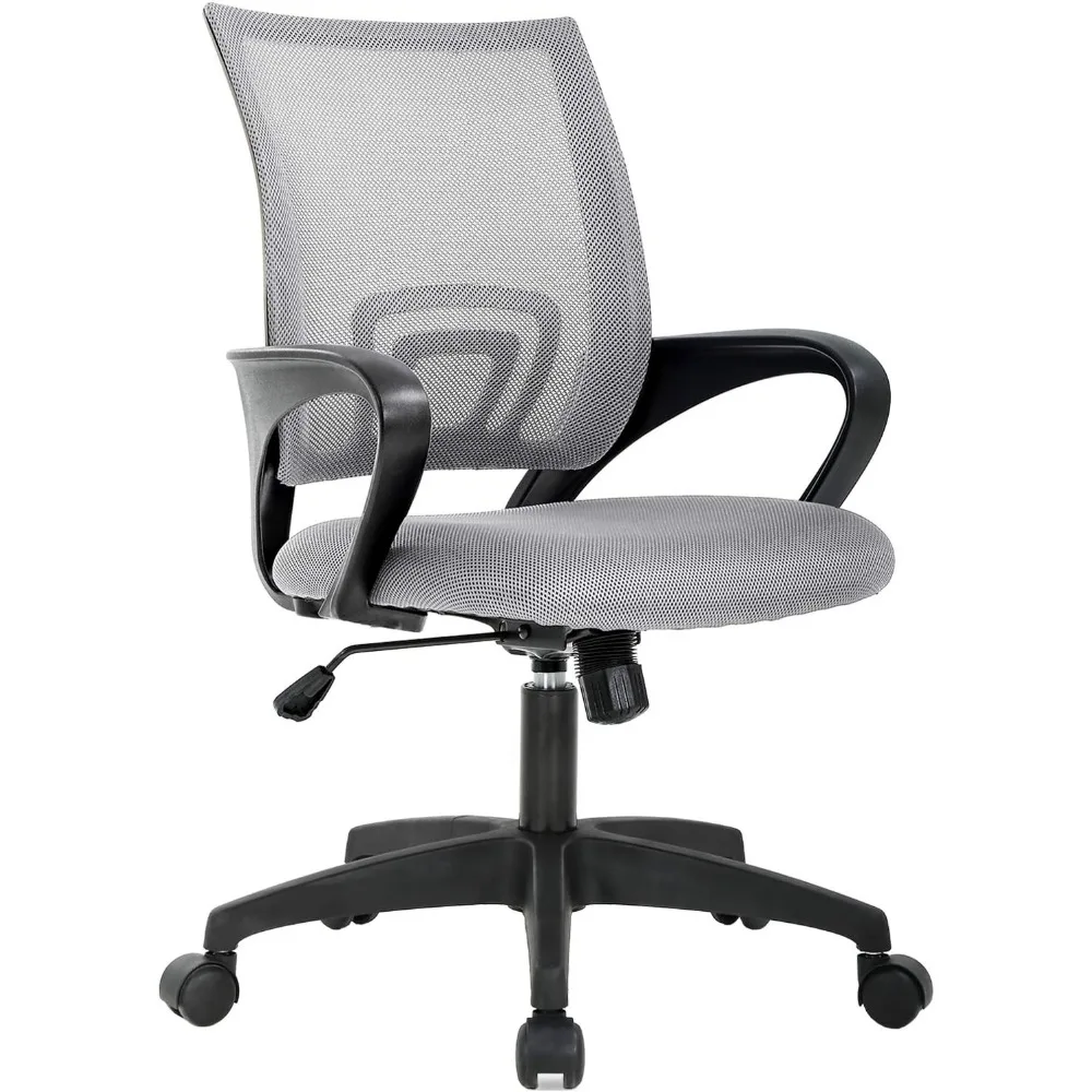 Silla de oficina en casa, silla de escritorio ergonómica, silla de ordenador de malla con soporte Lumbar, reposabrazos ejecutivo giratorio ajustable, 2024