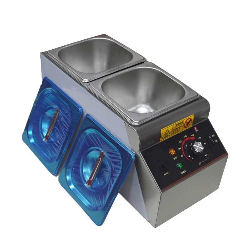 New Commercial Chocolate Melting Machine Fructose Condensed Milk Chocolate Melting Pot Electric Double Grid  Melting Machine