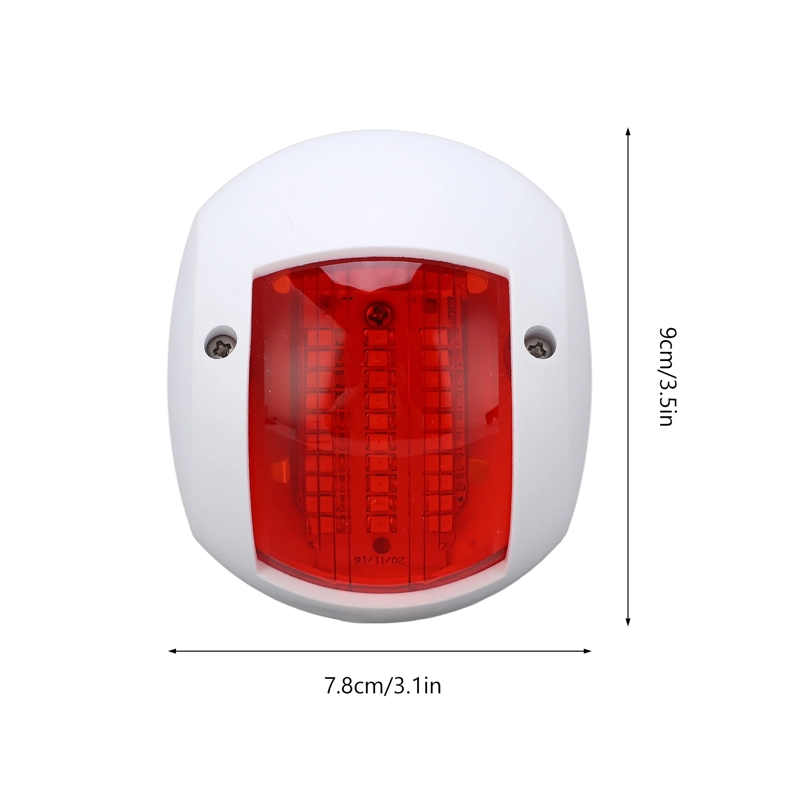 2 قطعة ضوء إشارة اليخوت 3 واط LED الملاحة القوس مصباح أحمر أخضر السفينة مجلس ضوء 112.6 °   زاوية الإشعاع للإبحار DC 12V‐24V