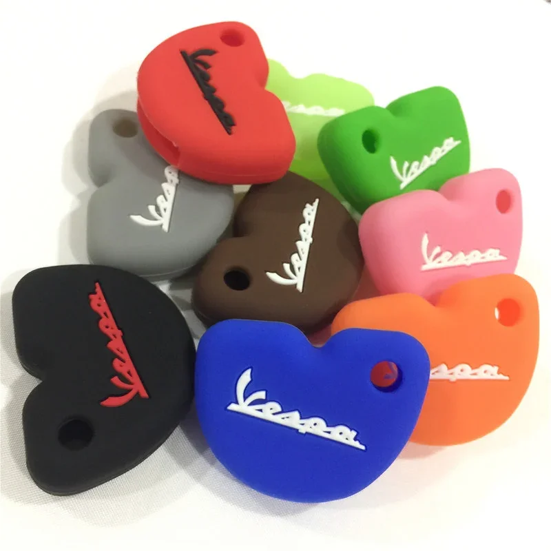 silicone rubber key cover protector for Vespa piaggio new fly gts super 300 Gilera Nexus 500 key