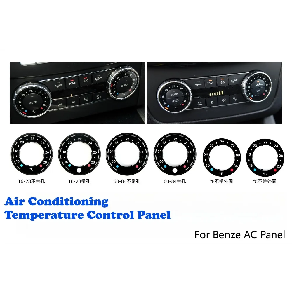 

Car AC Air Conditioner Temperature Control Panel Trim for Mercedes Benz C/G/CLS/ML/GL/GLK/SLK/SLC/SL/GLS/GLE-Class Accessories