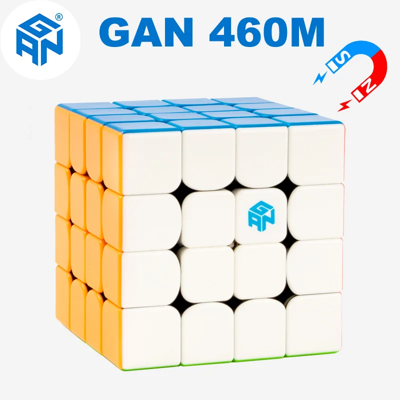 GAN 460 M Khối 460 M Từ Rubick 4 × 4 Chuyên Nghiệp Tốc Độ Xếp Hình 4X4 4X4X4 Trẻ Em Đồ Chơi Fidget Rubix Cubo Magico