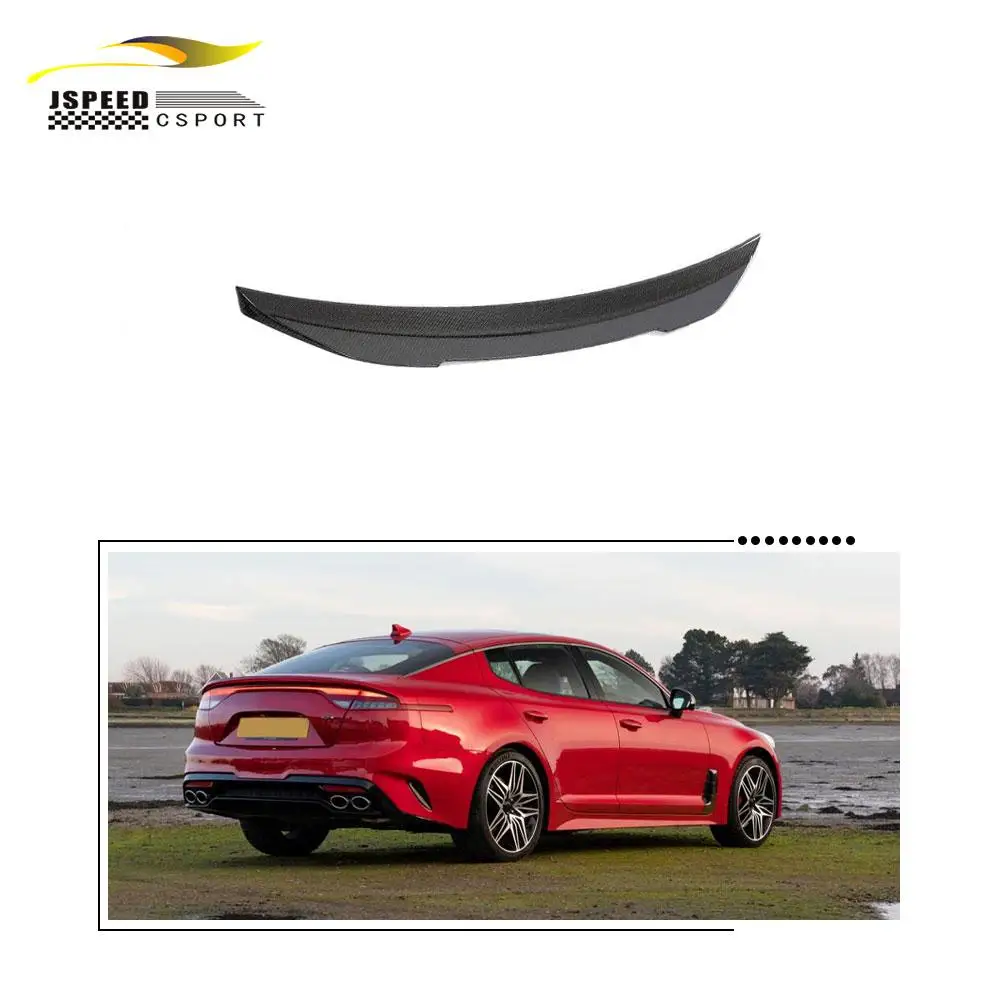 

Suitable for The JCSPORTLINE true carbon fiber rear spoiler of the Kia STINGER 2018-2022