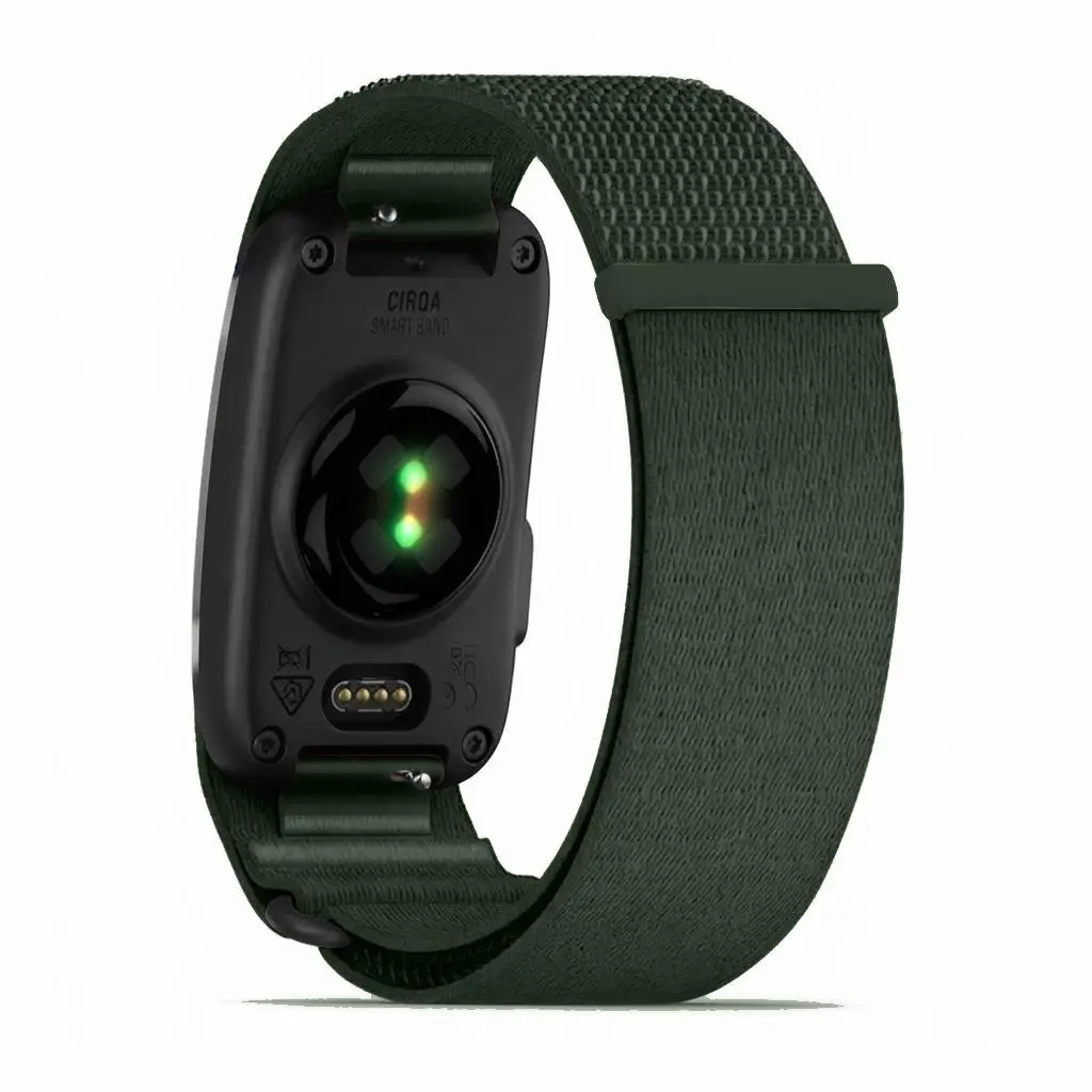 Nylon band voor Garmin CIRQA Smart Band sport fitness tracker, verstelbare lus, geweven banden, polsband voor mannen & vrouwen