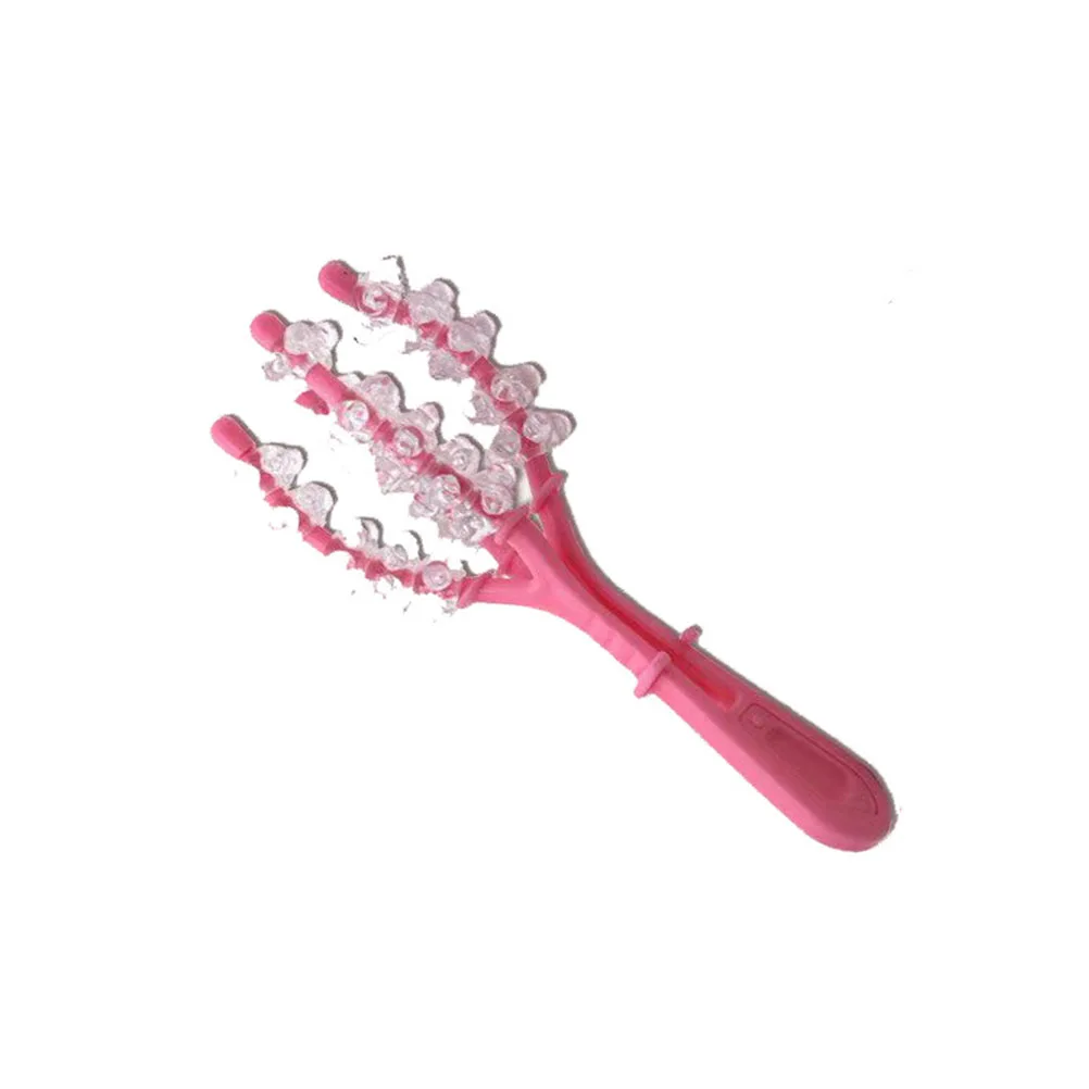 

1pc Slimming Arm Massager Pink Roller Ball Handheld Muscle Relief Tool For Legs Arms Anti-Slip Handle Durable Plastic Relaxing