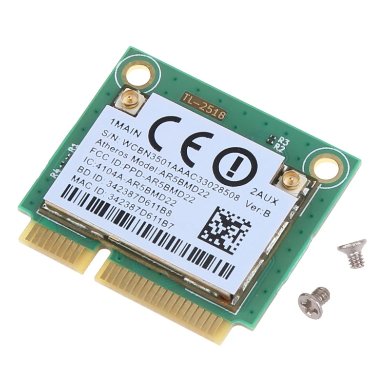 

Double Bands AR5BMD22 Wifi Card Your Laptop Internet Speed Seamless Wireless Connectivities Adapter for Laptops