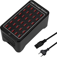 20/30 Ports USB Charger 100W/150W Smart USB Charger Desktop Charging Hub Multi-Port Charging Station for Samsung/iPhone/iPad/Tab