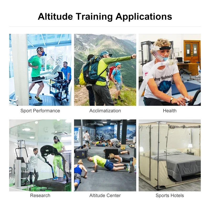 1000m Simulated Altitude Training Simulated Altitude Hypoxicator 8 .5%-19.8% Purity Hypoxic Generator For sports Enthusia