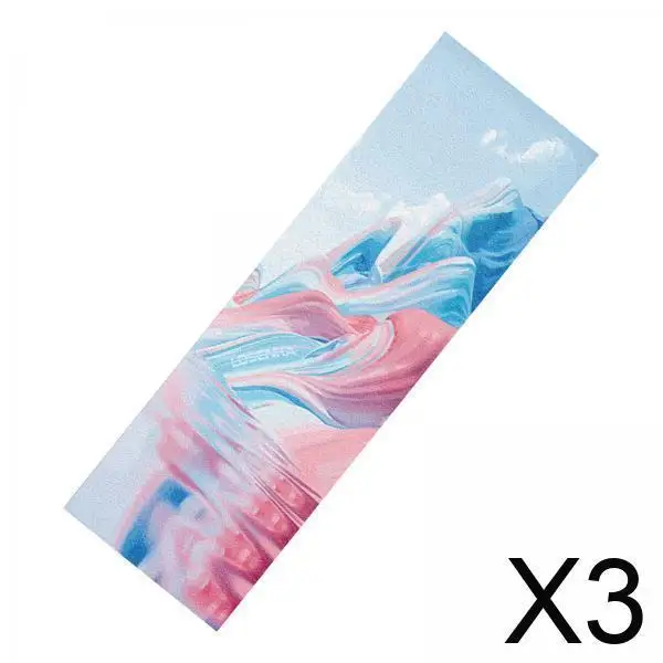 

3x Grip Tape for Skateboards And Longboards , Multicolor Mountain