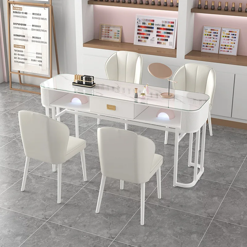Fashion Internet celebrity manicure table and chair set simple special economical manicure shop table Japanese single double man