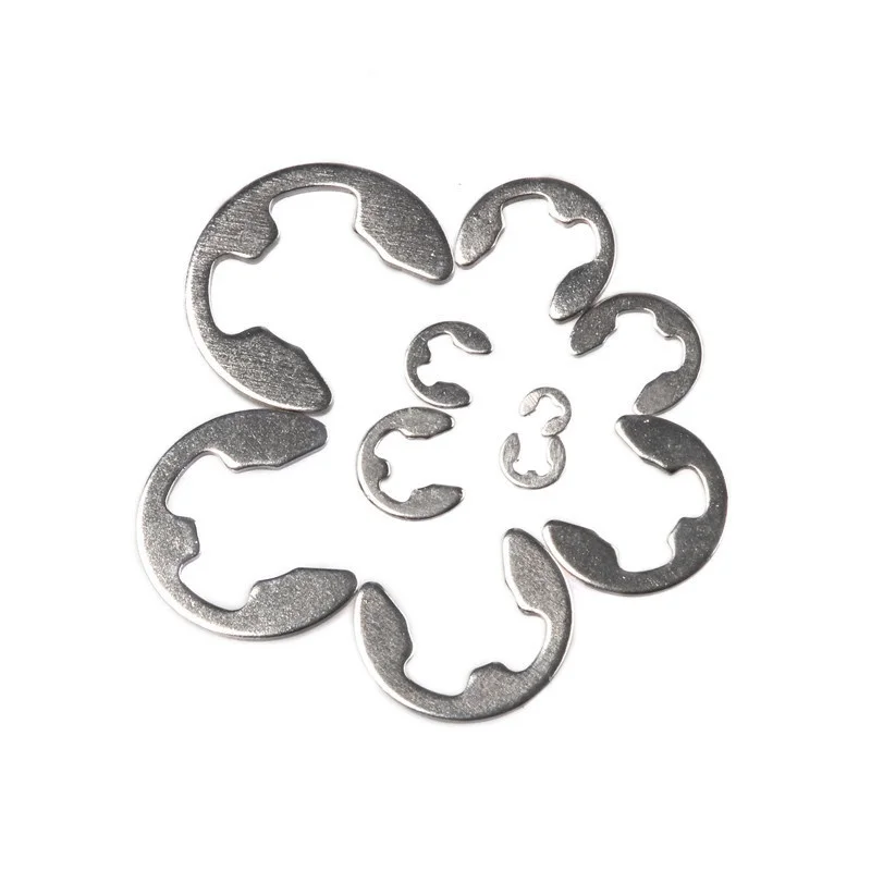 580Pcs Assortiment Kit Set Box 1.5-10Mm 304 Rvs Externe Borgring E Clip Snap Borgring wasmachine Voor As