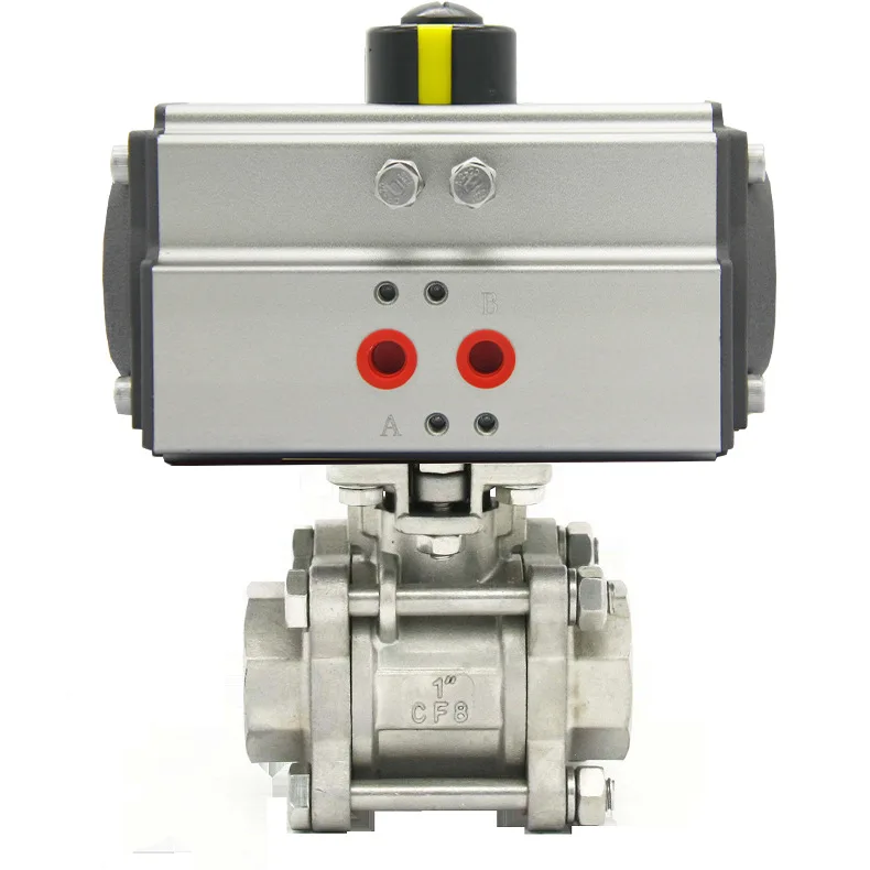 Pneumatic Q611f Type Thread High Platform Single and Double Acting Chemical Environmental Protection Ball Valve