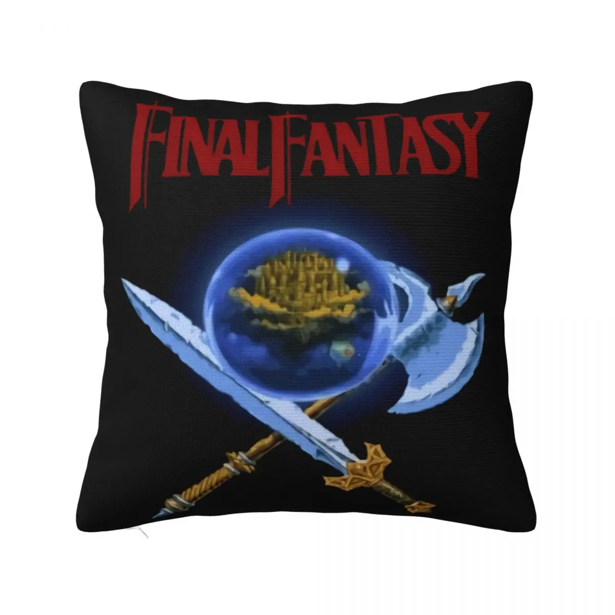 Final Fantasy Nes Box Art Retro Video Game Women Men Hipster Simple Kawaii Girl Cheap Sale Pillow Case