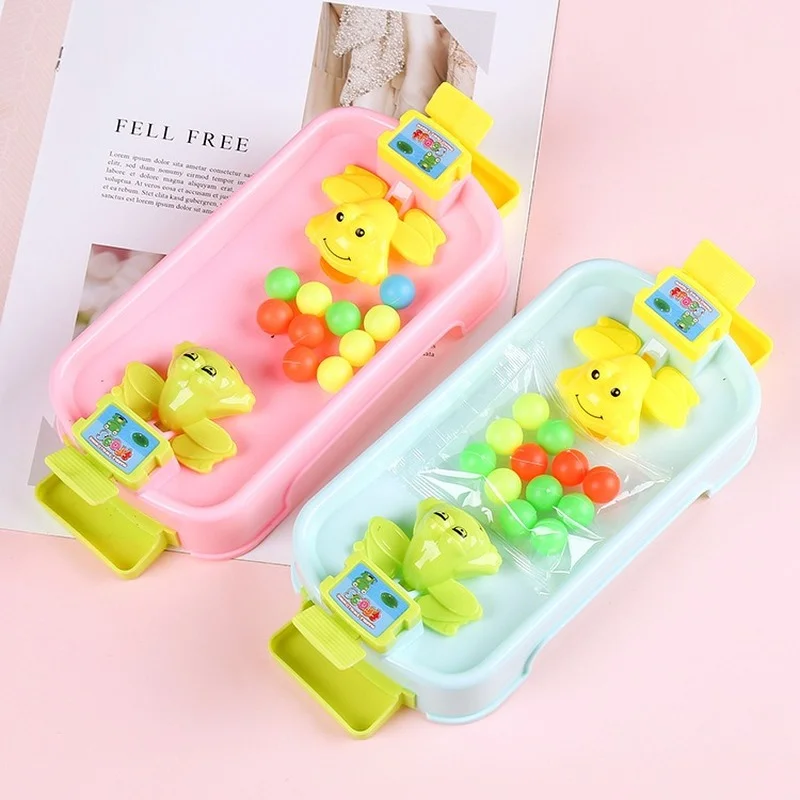 1Pcs Cute Hungry Frog Eating Beans Desktop Strategy Games Interactive Toys for Kids Birthday Party Favors Kindergarten Gifts