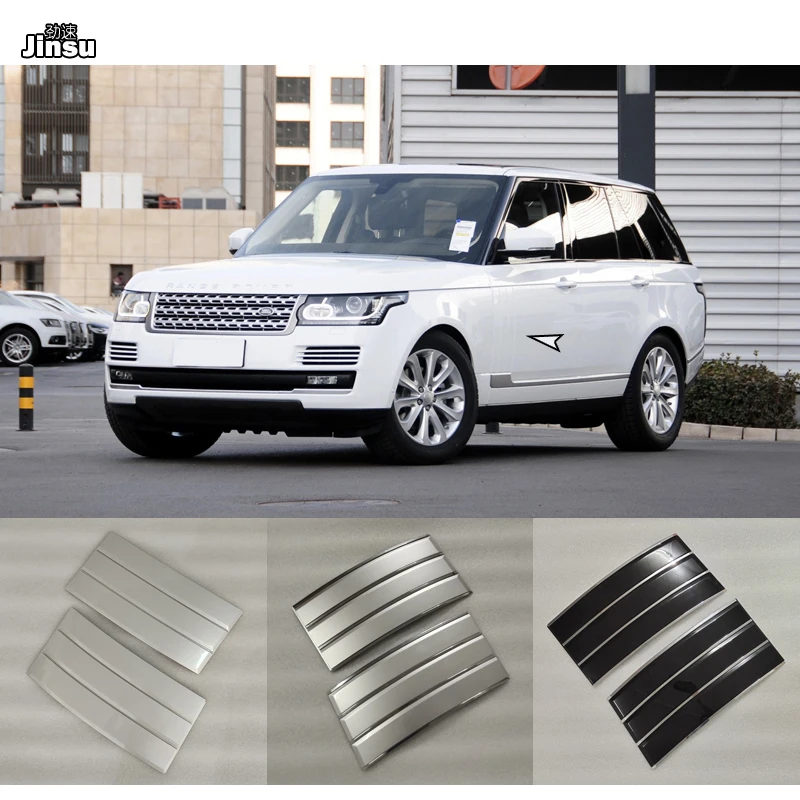 Car Side Door Fender Shark Grilles Frame Cover Air Vents Kit Grill For Land Rover 2013 2014 2015 2016 2017 SC Range Rover Vogue