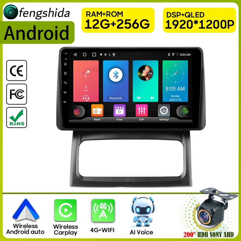 

Car Radio Carplay For Renault Clio 2 BB CB 2001 - 2012 Navigation GPS Android Auto Stereo Multimedia Player 5G Wifi No 2din DVD