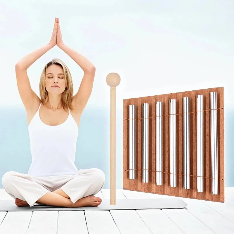 Meditation Chimes Wooden Sound Bundle Percussion Wind Chimes Children's Musical Bell Adult Energy Sound Beam Relaxation Tools