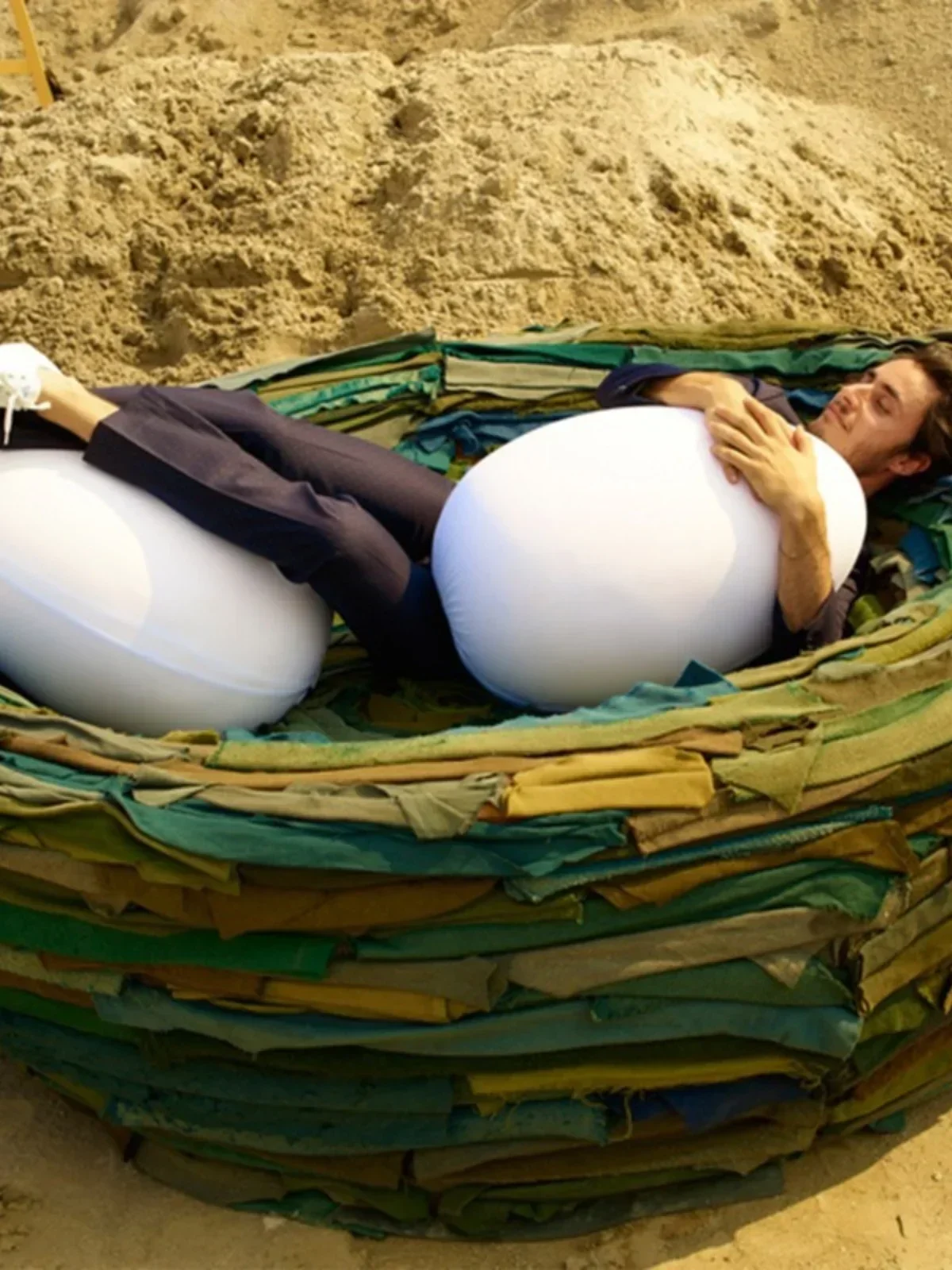 Camping Italy Creative Circle Network Popular Sofa Chair Modern Designer Bird's Nest Sofa Luxury Villa Exhibition Hall