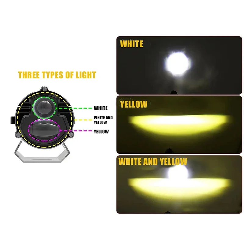 دراجة نارية المصباح الضباب الخفيف 3570 LED أضواء القيادة المساعدة الأضواء العالمي موتو اكسسوارات لشاحنة على الطرق الوعرة ATV UTV