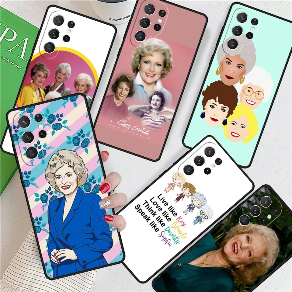 Betty White Golden For Samsung Galaxy S24 Ultra S21 S22 S8 S9 S10E Note 10 20 Plus FE S23 Phone case Cover Coque