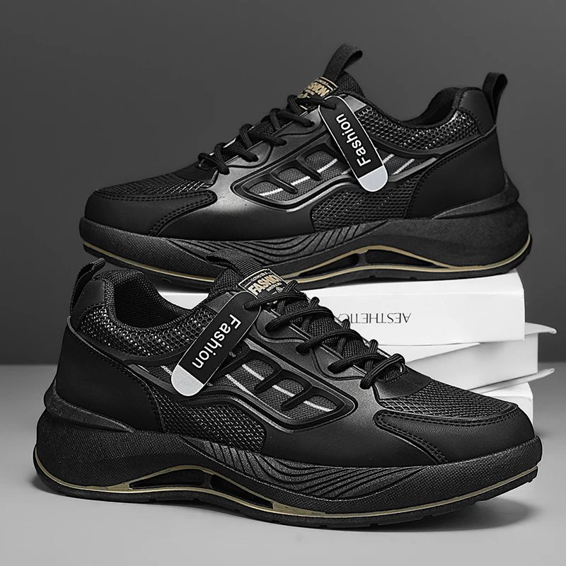 

Men Sports Shoes Outdoor Mesh Breathable Comfortable Flat Running Shoes 2025 Summer New Soft Wear-Resistant Fashion Casual Shoes