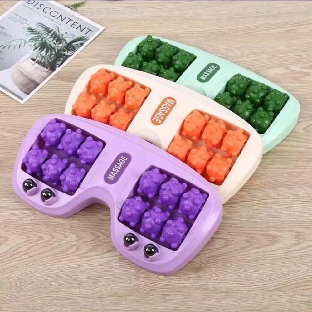 

Tri-Color Foot Massager Roller Rubbing Motion Four Row Magnetic Bead Roller Multi-Purpose Magnetic Beads