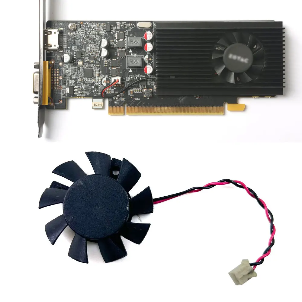 NEW Cooling Fan 37MM 2PIN FS1240-A1042A For ZOTAC GeForce GT 1030 2GB GDDR5 HDMI/VGA Low Profile video card fans