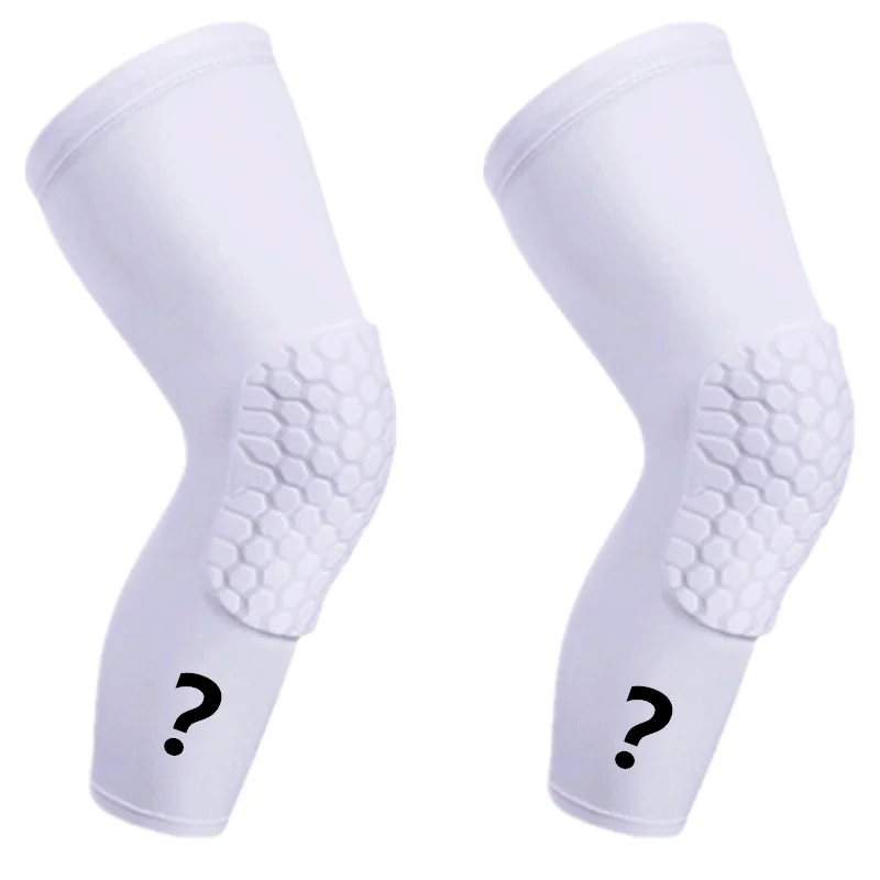 

2 Pcs Men Sport Long Knee Pads Boy Leg Sleeves Calf Girls Basketball Volleyball Support Brace Student Football Protective Gear