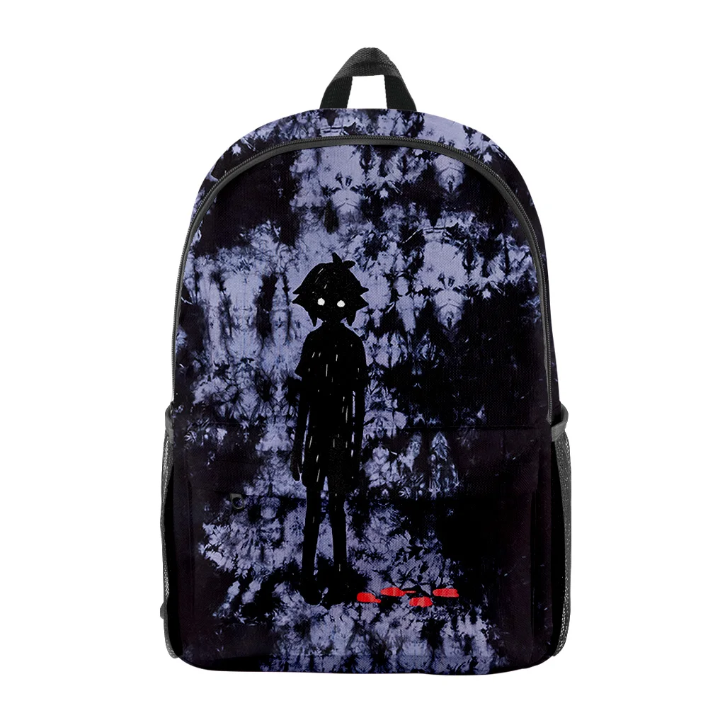 Omori Anime STRANGER Tie-Dye  Backpack Bag Unisex Daypack Zipper Traval Bag Harajuku Bag