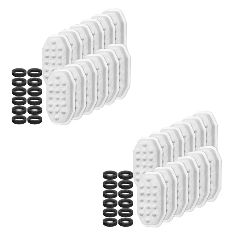 J1UL1N For Rellaty For Neareal Compatible 24 Pcs Stainless Steel Filters For Automatic Cat Fountains Pet Water Dispensers