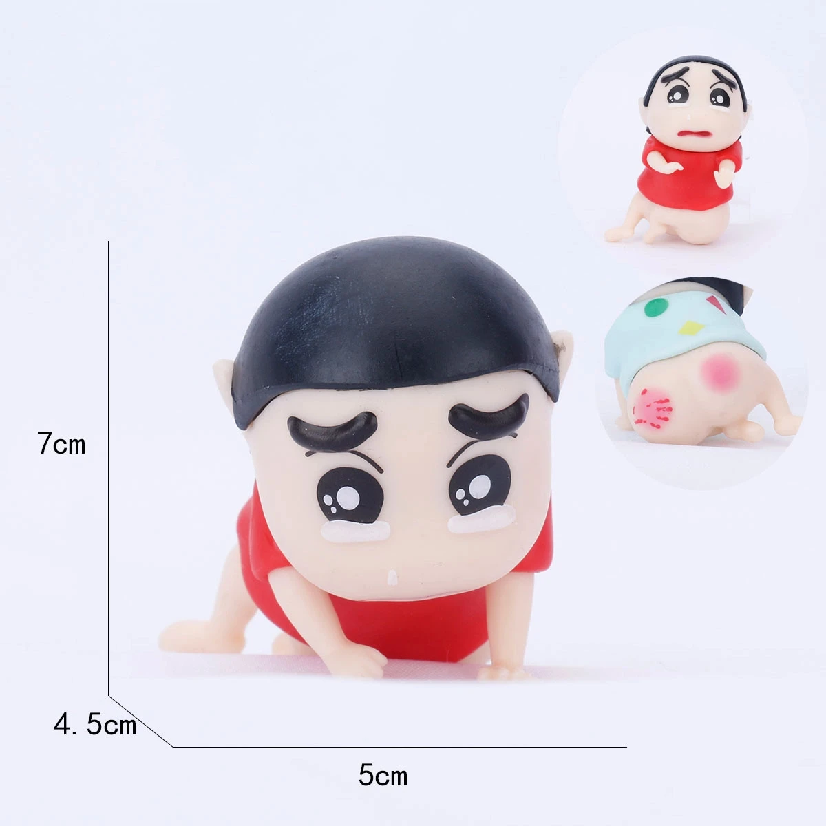 7 センチメートルアニメクレヨンしんちゃんかわいい泣き姿勢アクションフィギュア PVC モデルおもちゃ人形車の装飾品コレクションギフト