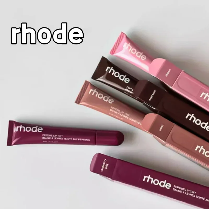 8 Colors Rohde Lip Balm Phone Cover Lip Gloss Long-lasting Moisturizing Lipstick Toast Jelly Non-fading Clear Lip Glaze 10ML