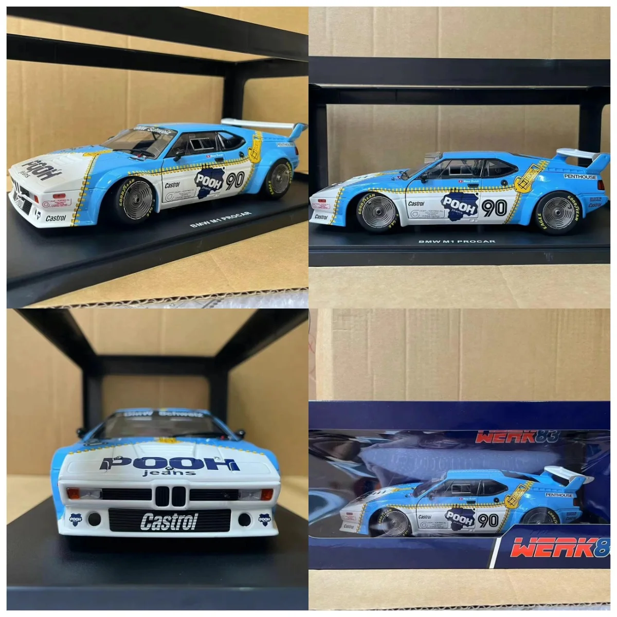 

Diecas 1/18 Scale WERK M1 PROCAR #90 H8 Alloy Car Model