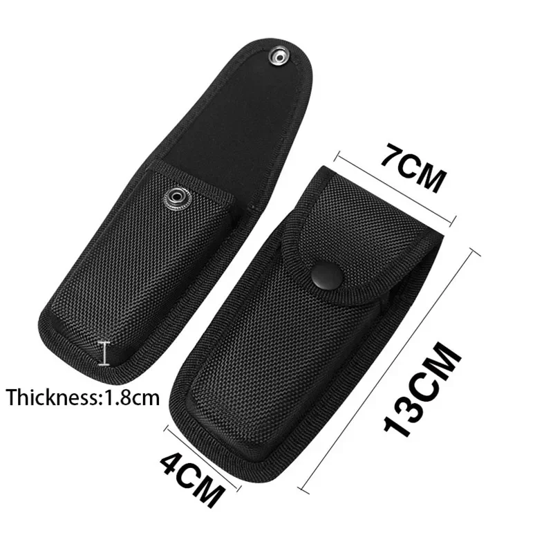 Large 13CM Black Belt Nylon Bag Oxford Pouch Folding Knife Scabbard Pliers Cover Tool Holder for Outdoor Camping Multitools