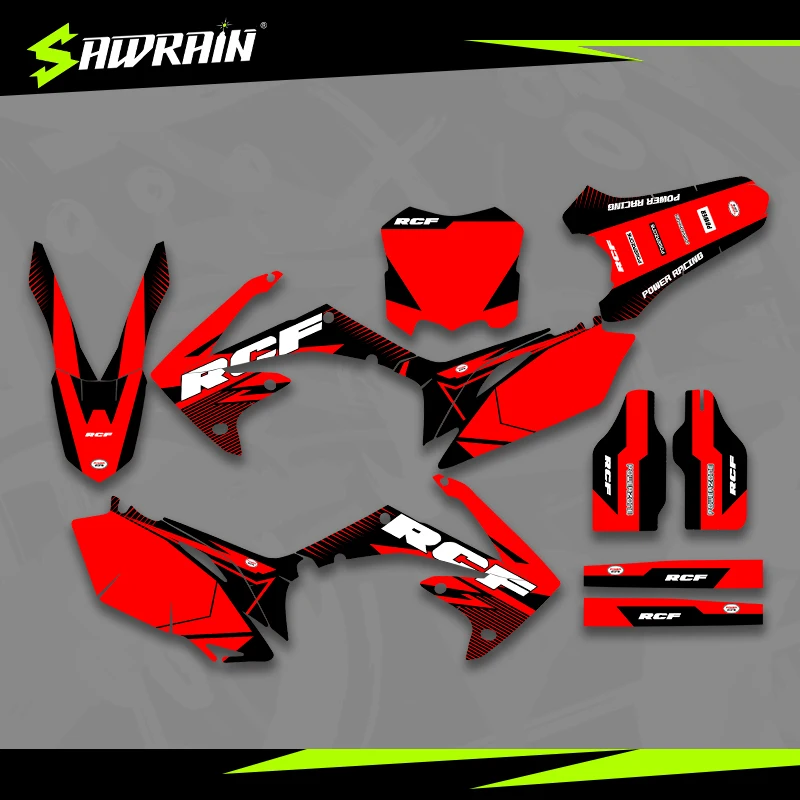 

Наборы наклеек с графикой мотоцикла Sawrain, наборы наклеек для HONDA 10-13CRF250 09-12 CRF450 02
