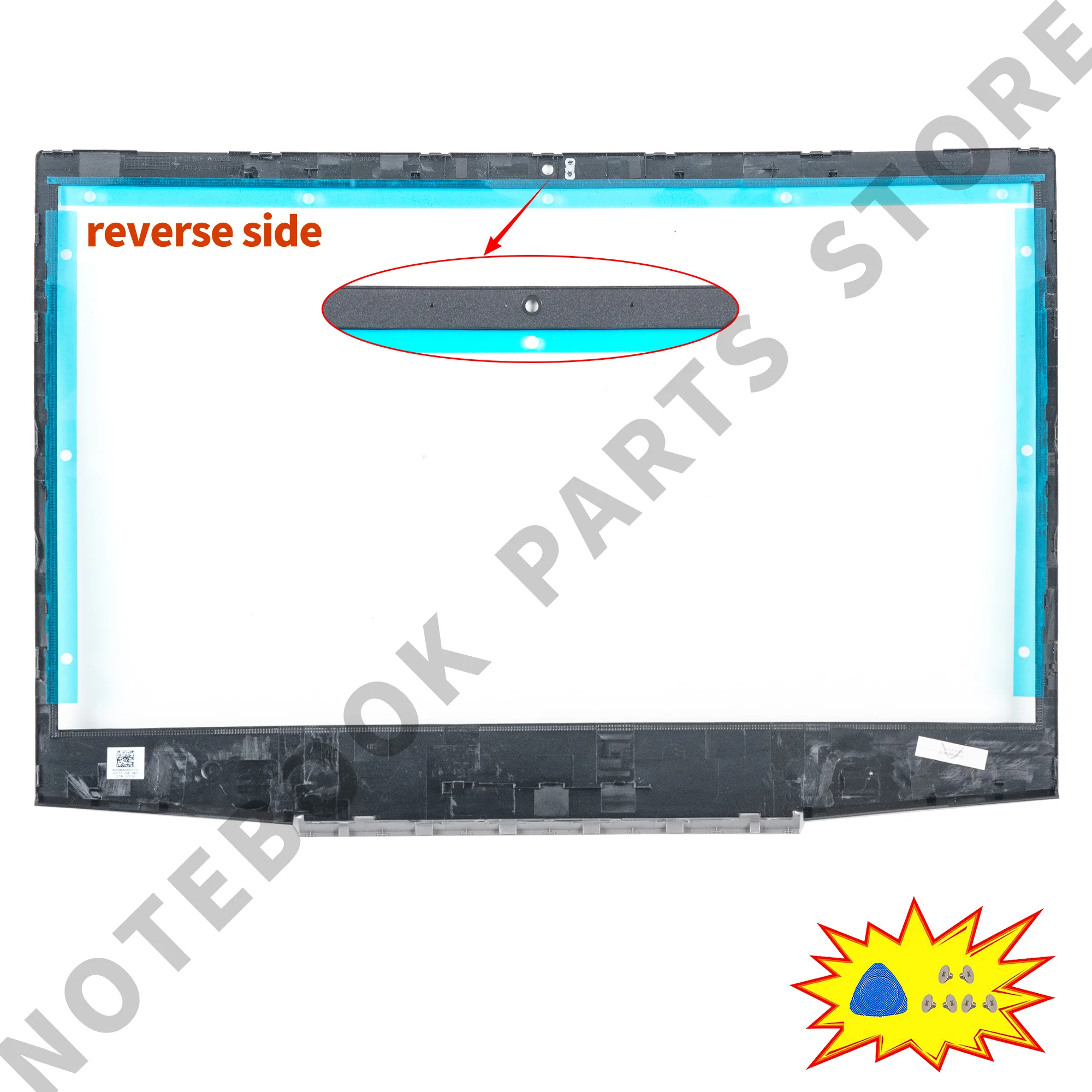 حافظة كمبيوتر لهاتف ZHAN 99 G1 ZBook 15v G5 TPN-C134 L25084-001 L31178-001 إطار الغطاء العلوي أجزاء بلاستيكية فضي/رمادي