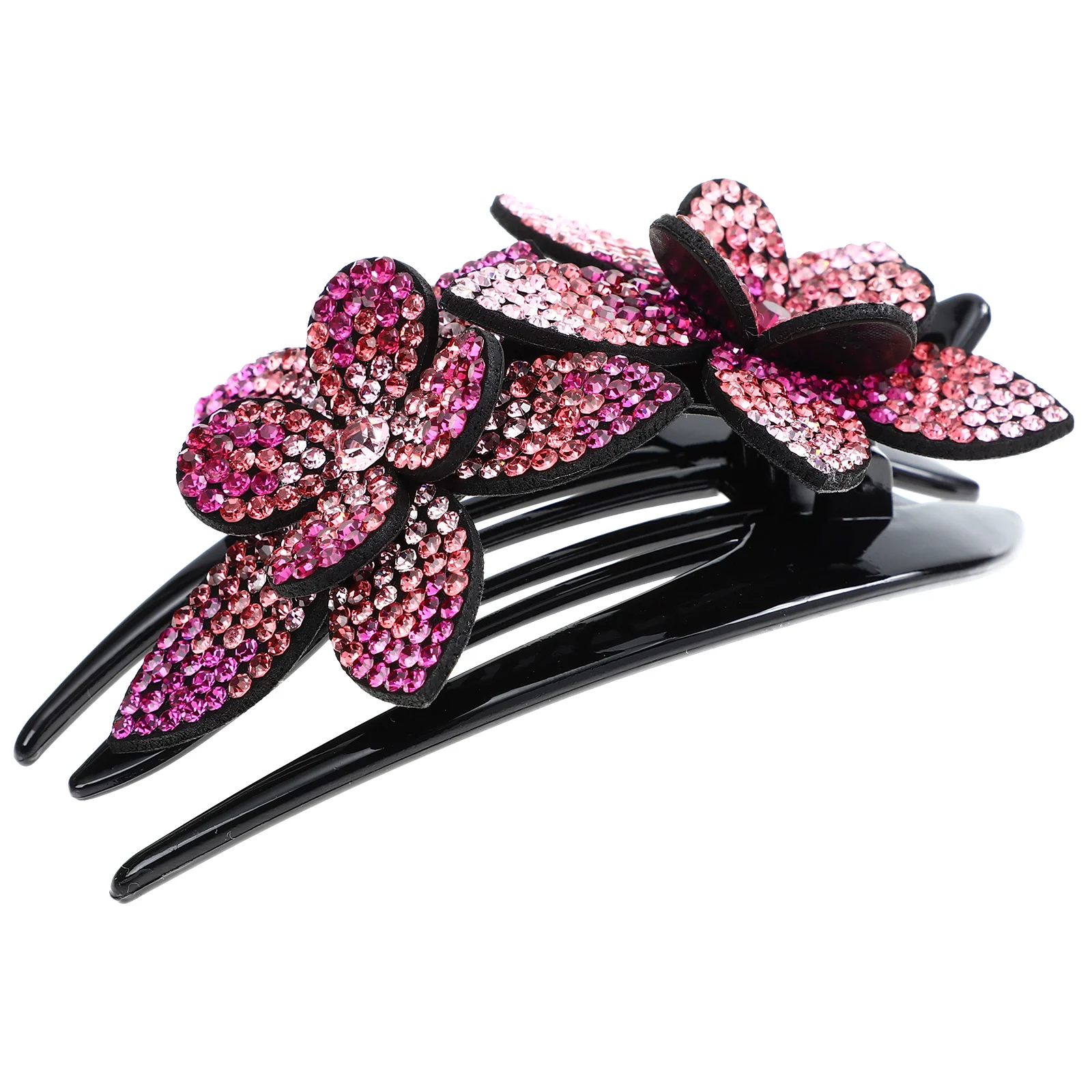 

Duckbill Hair ABS Rhinestone Duckbill Clip Back Barrette Nonslip Grip Suitable Sizes Thin Thick Hair Colors